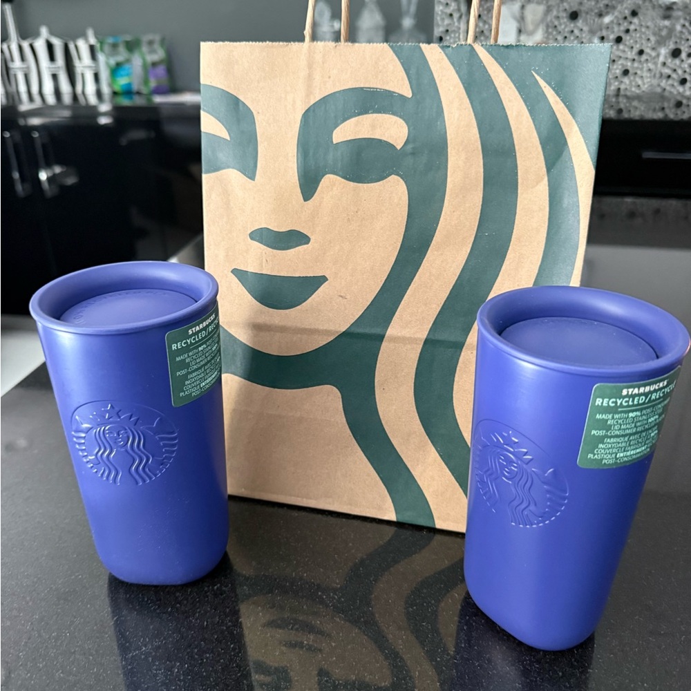 Starbucks Recycled Steel Travel Tumbler in Deep Blue